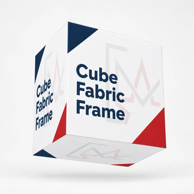 Cube-shaped SEG fabric frame
