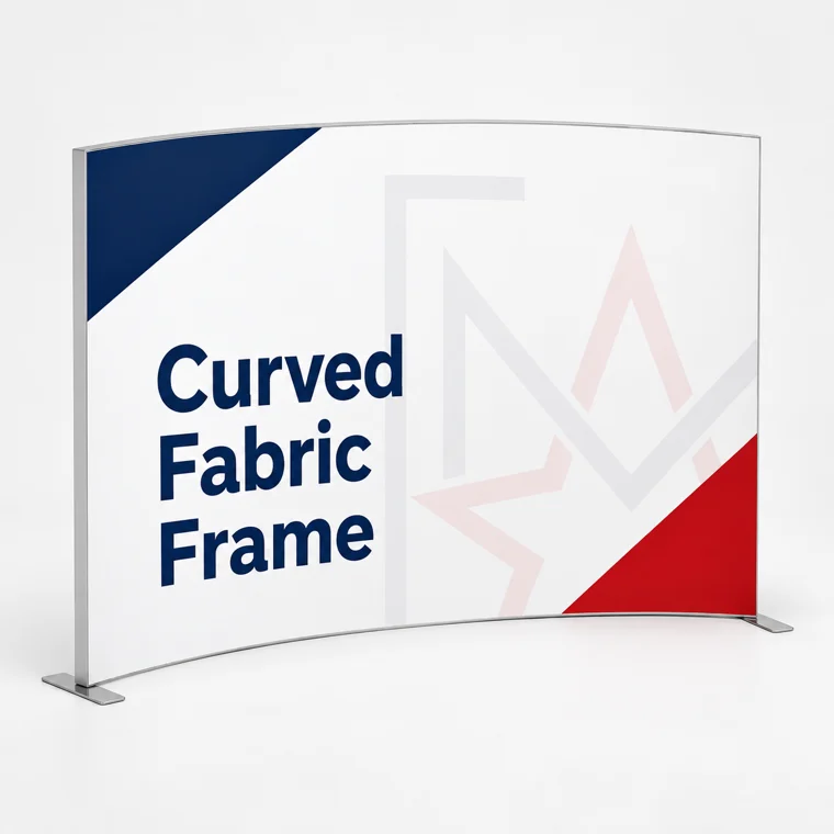 Curved SEG fabric frame