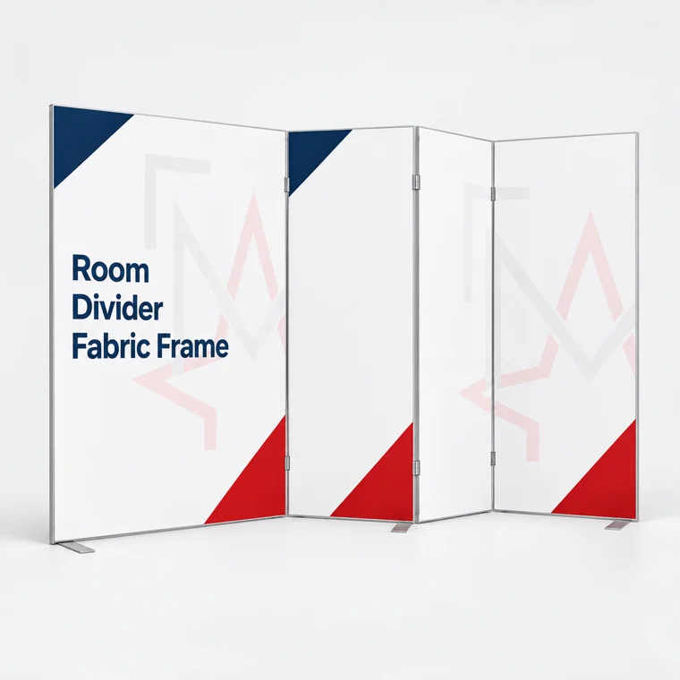 Room divider SEG fabric frame